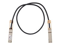Cisco 100GBASE-CR4 Passive Copper Cable - Direktkopplingskabel - QSFP till QSFP - dubbelaxlad - passiv - för Mellanox ConnectX-5 Ex EN; Nexus 93108TC-EX, 93180YC-FX, 9336C-FX2 QSFP-100G-CU1M=