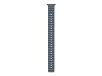 Apple - Förlängning av klockarmband för smart klocka - 49 mm, naturlig titanfinish - 130 - 250 mm - ankare blå - för Watch Hermès Series 9, SE 3, Series 10, Series 11, Series 8, Series 9, Ultra 2, Ultra 3 MGCE4ZM/A