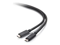 C2G 6.5ft (2m) USB-C Male to USB-C Male Cable (20V 3A) - USB 3.2 Gen 1 (5Gbps) - USB-kabel - USB-C (hane) till USB-C (hane) - USB 3.2 Gen 1 - 20 V - 3 A - 2 m - svart C2G28883