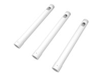 Multibrackets M Pro HD Series - Monteringskomponent (3 poler) - förlängningsstag - för projektor - 3 x 500 mm - stål - vit - takmonterbar 7350105212352