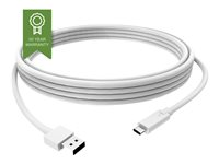 Vision - USB-kabel - USB-C (hane) till USB typ A (hane) - USB 3.1 - 3 A - 2 m - vit TC 2MUSBCA