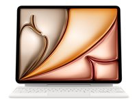 Apple Magic Keyboard - Tangentbord och foliefodral - med pekdyna - Apple Smart connector - QWERTZ - schweizisk - vit - för 13-inch iPad Air (M2, M3) MDFW4SM/A
