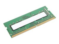 Lenovo - DDR4 - modul - 8 GB - SO DIMM 260-pin - 3200 MT/s / PC4-25600 - 1.2 V - ej buffrad - icke ECC - för ThinkCentre M70q; M80q; M90a; M90q; ThinkPad E14 Gen 2; E15 Gen 2; L14 Gen 1; L15 Gen 1; P1 (3rd Gen); P14s Gen 1; P15 Gen 1; P15s Gen 1; P15v Gen 1; P17 Gen 1; T14 Gen 1; T15 Gen 1; T15p Gen 1; X1 Extreme (3rd Gen); ThinkStation P340; V14; V15; V30a-22; V30a-24; V35s 07 4X70Z90844
