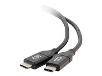 C2G 1.8m (6ft) USB C Cable - USB 2.0 (5A) - M/M USB Type C Cable - Black - USB-kabel - USB-C (hane) till USB-C (hane) - USB 2.0 - 5 A - 1.8 m - svart 88828