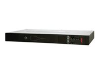 APC Rack Automatic Transfer Switch AP4422 - Redundant omkopplare (kan monteras i rack) - AC 230 V - 3840 VA - Ethernet 10/100, RS-232, USB - utgångskontakter: 1 - 1U - svart - för P/N: AR106SH6, AR109SH4, AR109SH6, AR112SH4, AR112SH6, SCL400RMJ1U, SCL500RMI1UNC AP4422