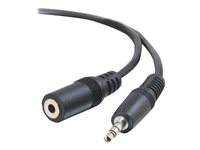 C2G - Ljudförlängningskabel - mini-phone stereo 3.5 mm hane till mini-phone stereo 3.5 mm hona - skärmad - formpressad 80094