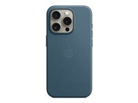 Apple - Skydd för mobiltelefon - MagSafe-kompatibilitet - FineWoven - havsblå - för iPhone 15 Pro MT4Q3ZM/A