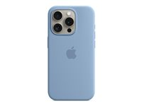 Apple - Skydd för mobiltelefon - MagSafe-kompatibilitet - silikon - vinterblå - för iPhone 15 Pro MT1L3ZM/A