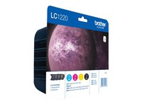 Brother LC1220VALBPDR - Svart, gul, cyan, magenta - original - blister - bläckpatron - för Brother DCP-J525W, DCP-J725DW, DCP-J925DW; MyMio MFC-J825N LC1220VALBPDR