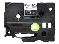 Brother TZe-M365 - Matt - lim - vitt tryck på mattsvart - Rulle 3,6 cm x 8 m) 1 kassett(er) bandlaminat - för P-Touch PT-530, PT-9200DX, PT-9200PC TZEM365