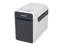 Brother TD-2130N - Etikettskrivare - direkt termisk - Rulle (6,3 cm) - 300 dpi - upp till 152.4 mm/sek - USB 2.0, LAN, seriell, USB-värd - kniv TD2130NXX1