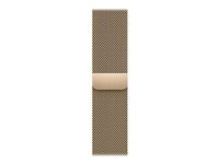 Apple - Slinga för smart klocka - 130 - 180 mm - guld - för Watch Hermès Series 7, Hermès Series 9, SE 3, Series 10, Series 11, Series 8, Series 9 ML733ZM/A