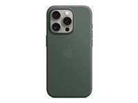 Apple - Skydd för mobiltelefon - MagSafe-kompatibilitet - mikrotwill, FineWoven - evergreen - för iPhone 15 Pro MT4U3ZM/A