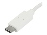 StarTech.com 4 Port USB C Hub with 1x USB-C & 3x USB-A Ports (SuperSpeed 5Gbps), USB Bus Powered, Compact Portable/Laptop USB 3.0 Adapter Hub, USB 3.1 Gen 1/USB 3.2 Gen 1 Type-C Hub, White - Windows/macOS/Linux (HB30C3A1CFBW) - Hubb - 3 x SuperSpeed USB 3.0 + 1 x USB 3.1 - skrivbordsmodell HB30C3A1CFBW