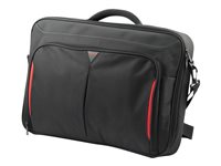 Targus Classic+ Clamshell - Notebook-väska - 17" - 18" - svart, röd CN418EU