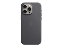 Apple - Skydd för mobiltelefon - MagSafe-kompatibilitet - FineWoven - svart - för iPhone 15 Pro Max MT4V3ZM/A
