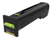 Lexmark - Extra hög kapacitet - gul - original - tonerkassett LCCP, Lexmark Corporate - för Lexmark CS820de, CS820dte, CS820dtfe 72K2XYE