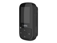 SanDisk Clip Sport Plus - Digital spelare - 32 GB - svart SDMX32-032G-E46K