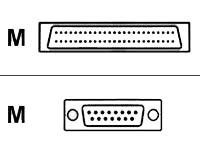 Cisco - X.21-kabel (DTE) - Smart seriell (hane) till 15 pin D-Sub (DB-15) (hane) - skärmad - för Cisco 805; Universal Gateway AS5300, AS5350, AS5400 CAB-SS-X21MT=