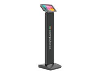 Compulocks Galaxy Tab A 8.4" (2020) Space Enclosure Brandable Floor Stand - Ställ - för surfplatta - låsbar - höggradig aluminium - svart - skärmstorlek: 10.1" - golvstående - för Samsung Galaxy Tab A (2019) (10.1 tum) 140B1910GASB