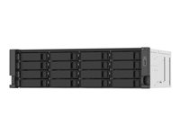 QNAP TS-1673AU-RP - NAS-server - 16 fack - kan monteras i rack - SATA 6Gb/s - RAID 0, 1, 5, 6, 10, JBOD, 5 hot spare, 6-reservsnabbyte, 10 hot spare - RAM 16 GB - Gigabit Ethernet / 2.5 Gigabit Ethernet - iSCSI support - 3U TS-1673AU-RP-16G