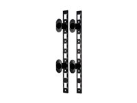 APC - Rackpanel för kabelhantering - svart - 0U - för P/N: SMX1000CUS, SMX1500RM2UCNCUS, SMX1500RM2UCUS, SMX2KR2UX145, SMX3KR2UNCX145, SMX750CUS AR8443A