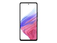 Samsung Galaxy A53 5G - Enterprise Edition - 5G pekskärmsmobil - dual-SIM - RAM 6 GB / Internminne 128 GB - microSD slot - OLED display - 6.5" - 2400 x 1080 pixlar (120 Hz) - 4x bakre kameror 64 MP, 12 MP, 5 MP, 5 MP - front camera 32 MP - fantastisk svart SM-A536BZKNEEB