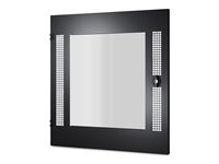 APC NetShelter WX - Rackdörr - fram - svart - 13U - för P/N: SCL500RM1U, SCL500RMI1U, SCL500RMI1UC, SCL500RMI1UNC, SMTL1000RMI2UC, SMTL750RMI2UC AR8356