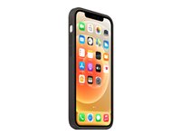 Apple - Skydd för mobiltelefon - med MagSafe - silikon - svart - för iPhone 12, 12 Pro MHL73ZM/A