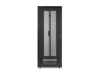 APC NetShelter SV - Rack skåp - svart - 48U - 19" - för P/N: SMT2200I2U-BR, SRT1000XLA, SRT1500XLA, SRT2200XLA, SRT3000XLA, SRT3000XLAUS AR2587
