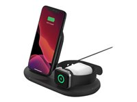 Belkin BoostCharge - Trådlöst laddställ - 7.5 Watt - svart - för Apple AirPods; AirPods Pro; iPhone 11, 12, 7, 8, SE, X, XR, XS, XS Max; Watch WIZ001VFBK