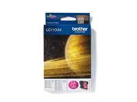 Brother LC1100M - Magenta - original - bläckpatron - för Brother DCP-185, 395, 585, 6690, J715, MFC-490, 5490, 790, 795, 990, J615; Justio MFC-5890 LC1100M