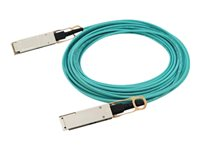 HPE Aruba - 100GBase-AOC direktanslutningskabel - QSFP28 (hane) till QSFP28 (hane) - 15 m - 15 m - fiberoptisk - aktiv - för HPE Aruba 8325-32C, 8325-48Y8C; CX 10000 Empty Chassis, 8360-12C V2, 8360-16Y2C V2 R0Z28A