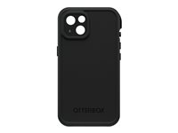 LifeProof Fre - Skyddande vattentätt fodral för mobiltelefon - med MagSafe - MagSafe-kompatibilitet - återvunnen plast - svart - för Apple iPhone 14 77-90202