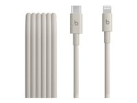 Beats - Lightning-kabel - USB-C hane till Lightning hane - 1.5 m - överspänningssten - braided, snabbladdning, förstärkt design MDGL4ZM/A