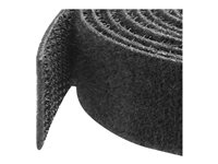 StarTech.com 50ft. Hook and Loop Roll - Cut-to-Size Reusable Cable Ties - Bulk Industrial Wire Fastener Tape - Adjustable Fabric Wraps - Black (HKLP50) - Kabelbandsrulle - 15.24 m - för P/N: HKLP50BL, HKLP50GN, HKLP50RD, HKLP50YW HKLP50