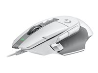 Logitech G G502 X - Mus - optisk - kabelansluten - USB - vit 910-006147