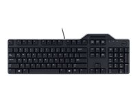 Dell Pro Smartcard KB813 - Tangentbord - USB - QWERTY - USA, internationellt - svart 580-18366
