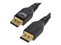 StarTech 4 meter VESA-certifierad DisplayPort 1.4-kabel - 8K 60Hz HBR3 HDR - Super UHD DisplayPort till DisplayPort-skärmsladd - Ultra HD 4K 120Hz DP 1.4 smal videokabel M/M DP-kontakt - DisplayPort-kabel - DisplayPort (hane) spärrad till DisplayPort (hane) spärrad - DisplayPort 1.4 - 4 m - stöd för 8K - svart DP14MM4M