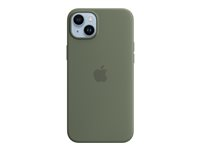 Apple - Skydd för mobiltelefon - MagSafe-kompatibilitet - silikon - oliv - för iPhone 14 Plus MQUD3ZM/A