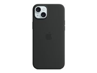 Apple - Skydd för mobiltelefon - MagSafe-kompatibilitet - silikon - svart - för iPhone 15 Plus MT103ZM/A