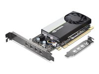 NVIDIA T1000E - Grafikkort - t1000E - 8 GB GDDR6 - PCIe 3.0 x16 - 4 x Mini DisplayPort - brun låda - för ThinkCentre neo 50q QC 30JQ; ThinkStation P2 Tower Gen 2 30JQ; P5 30GB 4X61P81433