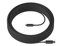 Logitech Strong - USB-kabel - USB typ A (hane) till USB-C (hane) - USB 3.2 - 45 m - plenum, Active Optical Cable (AOC) - för Room Solution Huddle, Large 939-001805