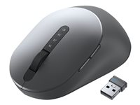 Dell MS5320W - Mus - optisk - 7 knappar - trådlös - 2.4 GHz, Bluetooth 5.0 - Titan gray - med 3 years NBD Advance Exchange MS5320W-GY