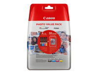 Canon CLI-551XL C/M/Y/BK Photo Value Pack - 4-pack - 11 ml - svart, gul, cyan, magenta - original - blister - bläcktank - för PIXMA iP8750, iX6850, MG5550, MG5650, MG5655, MG6450, MG6650, MG7150, MG7550, MX725, MX925 6443B006