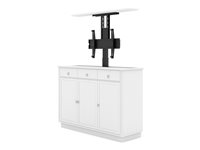 Multibrackets M Classic - Kabinett - lyft - för TV - MDF av hög kvalitet - vit - skärmstorlek: 55" 7350105215889