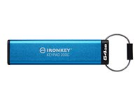 Kingston IronKey Keypad 200C - USB flash-enhet - krypterat - FIPS 140-3 Level 3 - 64 GB - USB-C 3.2 Gen 1 IKKP200C/64GB