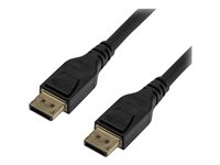 StarTech 5 m DisplayPort 1.4-kabel - VESA-certifierad - DisplayPort-kabel - DisplayPort (hane) spärrad till DisplayPort (hane) spärrad - DisplayPort 1.4 - 5 m - stöd för 8K - svart - för P/N: CDP2DPHD, TB32DP14 DP14MM5M