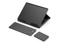 Logitech Casa Pop-Up Desk - Tangentbords- och styrplattsuppsättning - trådlös - Bluetooth LE - classic chic 920-011239