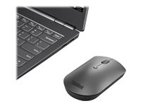 Lenovo ThinkPad Silent - Mus - höger- och vänsterhänta - optisk blå - 3 knappar - trådlös - Bluetooth 5.0 - järngrå - detaljhandel 4Y50X88824